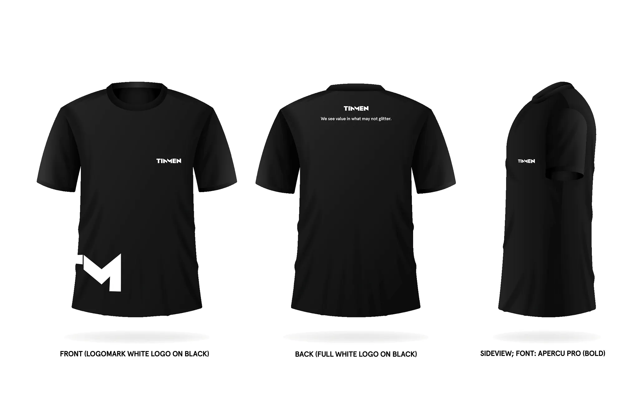 Tin Men shirt design drafts