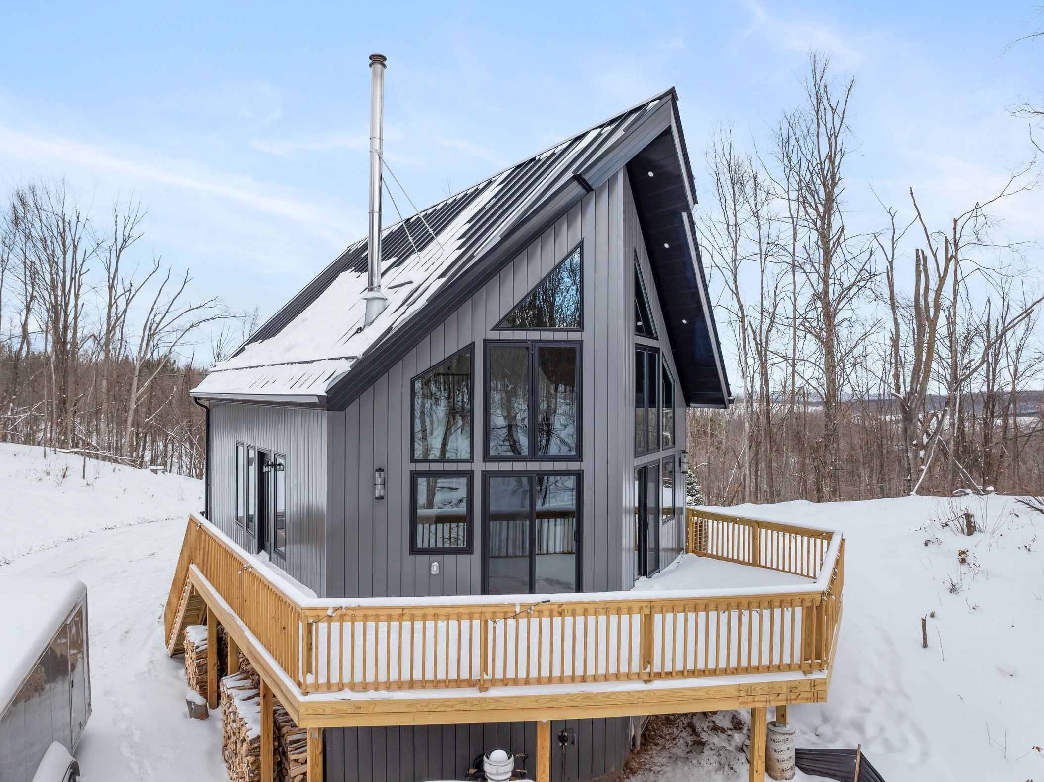 Photo of a newly constructed custom home build by Petoskey Custom Homes