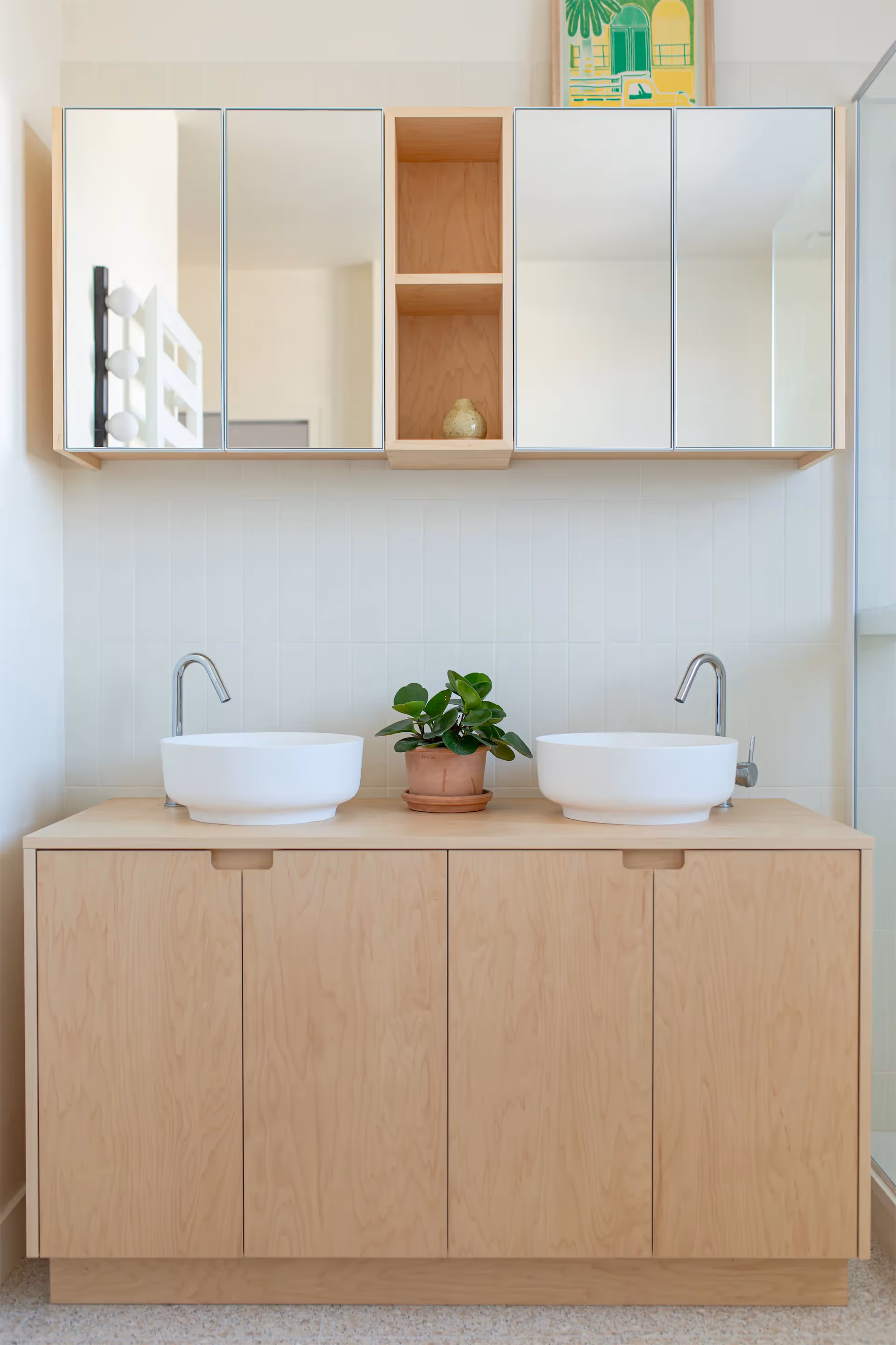 Rénovation salle de bain lumineuse