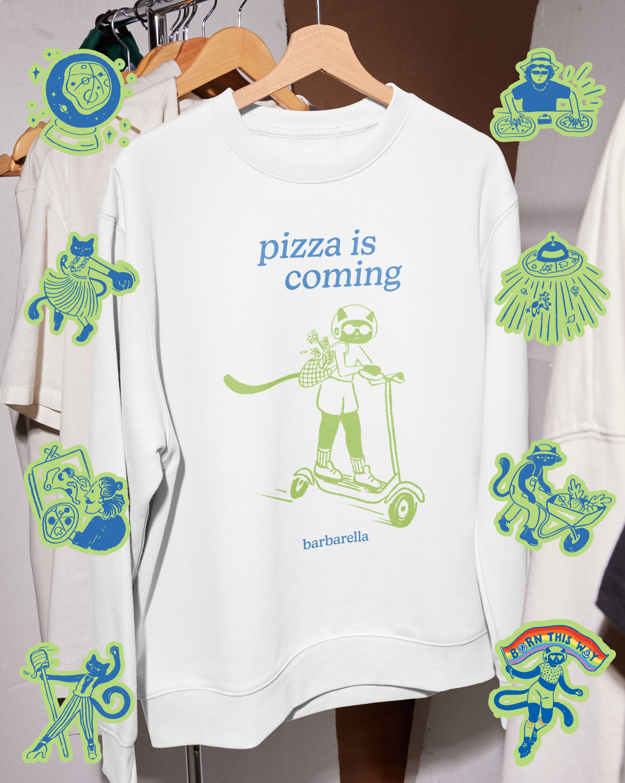 Barbarella branded long sleeve tee. 