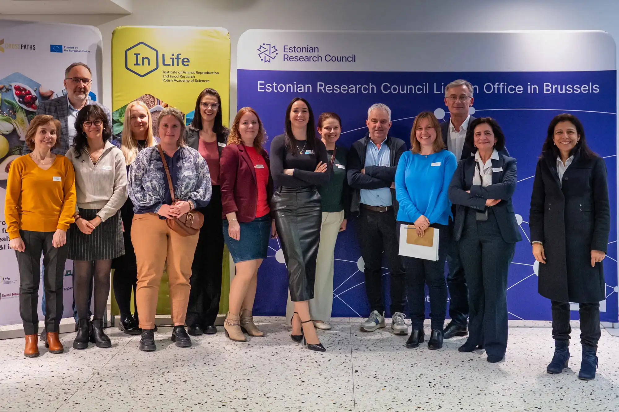 Group photo at Crosspaths matchmaking event