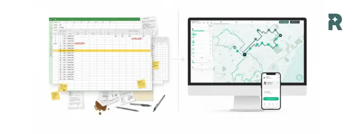 Pasa de Excel a un software logístico y deja de perder tiempo con rutas manuales, errores de phone number in excel y el eterno “csv to excel” cada día. Aprende cómo limpiar datos, mejorar la planificación, optimizar rutas y ofrecer seguimiento en tiempo real para reducir incidencias y aumentar entregas por jornada. Descubre por qué Excel frena tu crecimiento y cómo dar el salto a una logística escalable con Routal