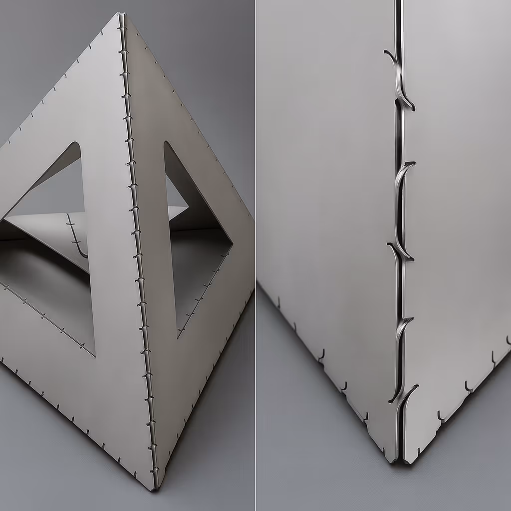 Steel Sheet industrial Origami