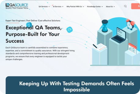 QASource website home page