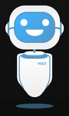 Concept image of a robotic character representing PLUS QA's new AI QA solution titled 'Max'