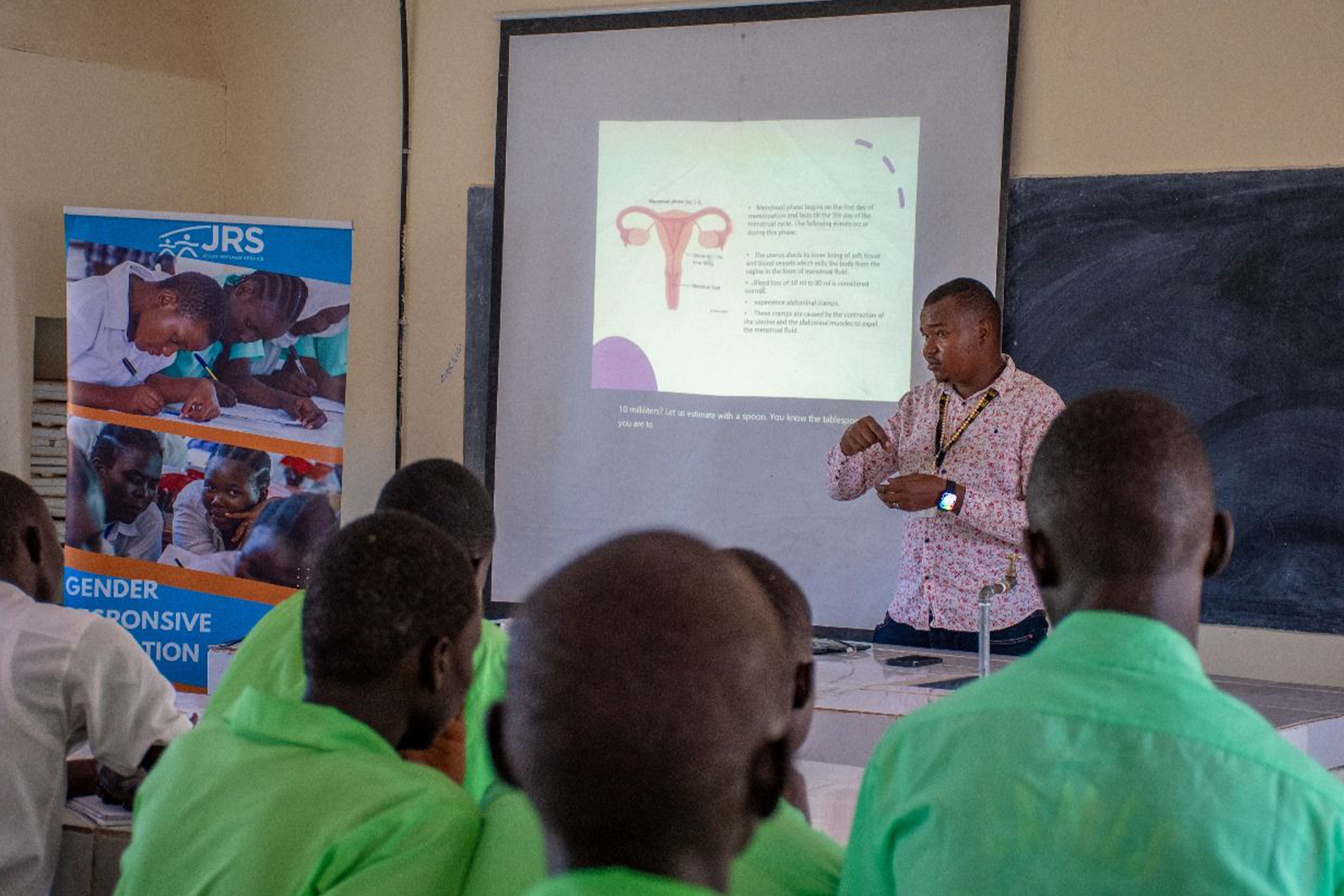 Kenya: IRC hosted MHH education sessions for adolescent boys in Kakuma Refugee Camp.
