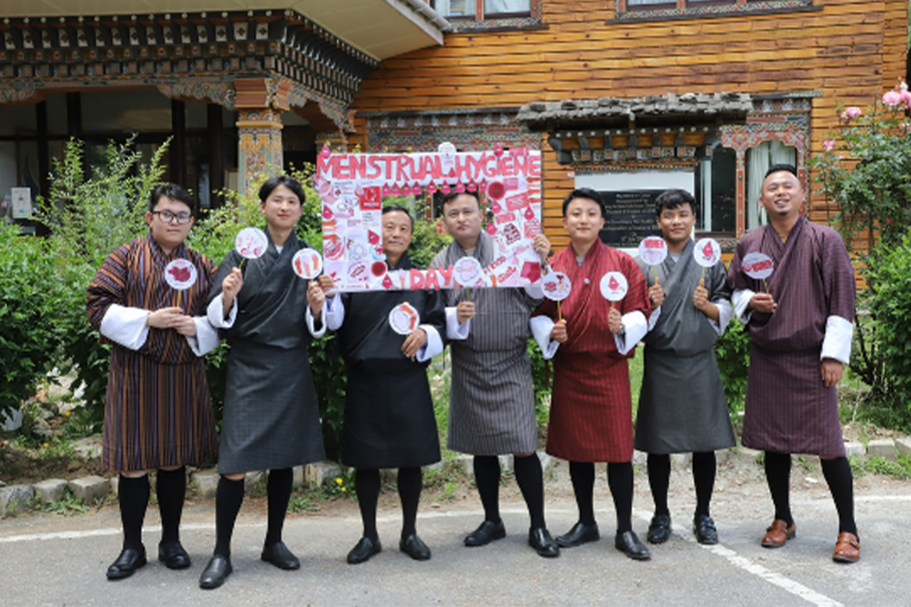 Bhutan: RENEW Bhutan mobilised supporters and community members to stand for menstrual health and hygiene.