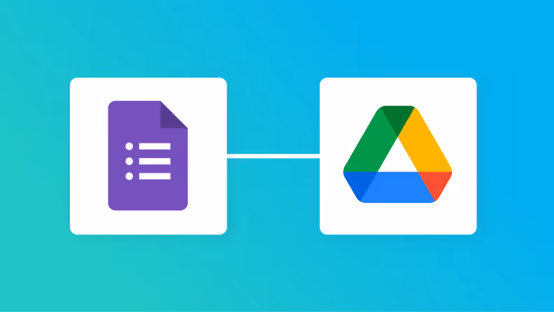 GoogleフォームとGoogle Driveの連携イメージ