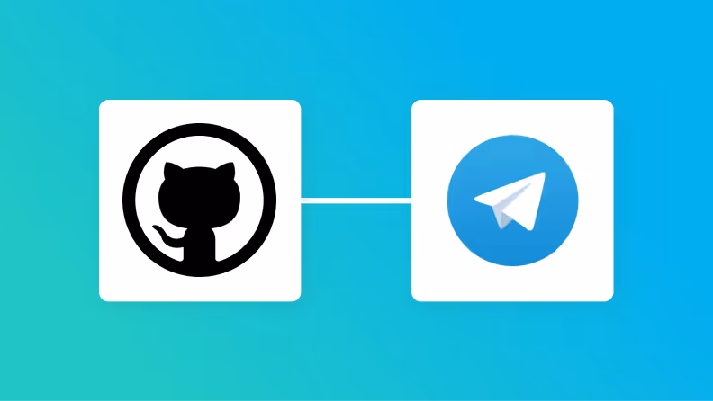 GitHubとTelegramの連携イメージ