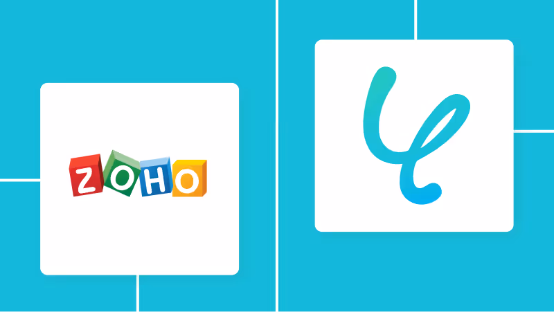 Zoho CRMとYoomの連携イメージ