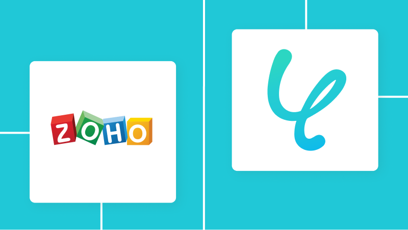 Zoho CRMとYoomの連携イメージ