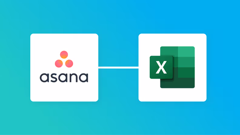 AsanaとMicrosoft Excelの連携イメージ