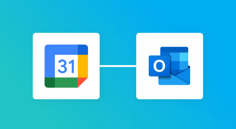 GoogleカレンダーとOutlookの連携イメージ
