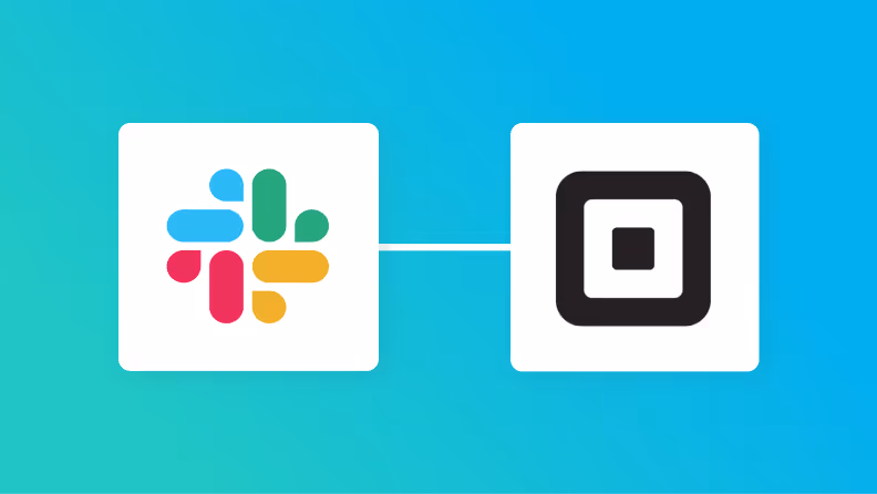 SlackとSquareの連携イメージ