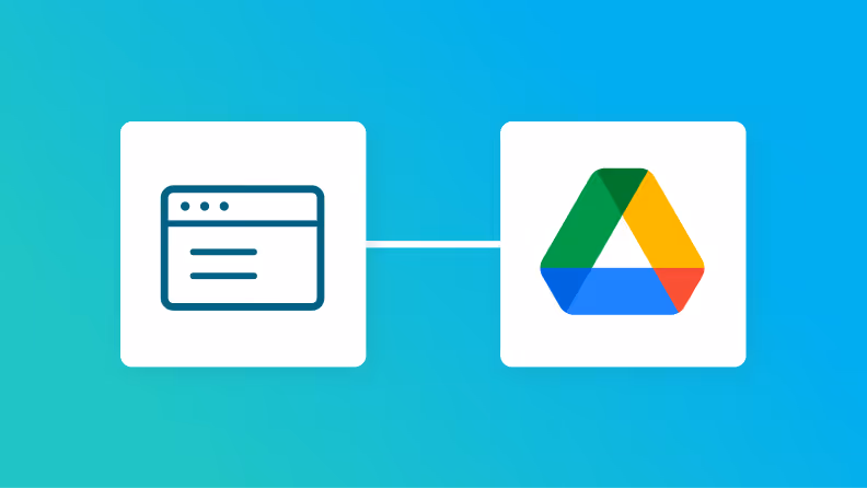 ブラウザ操作とGoogle Driveの連携イメージ