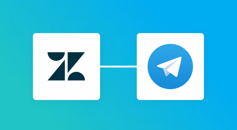ZendeskとTelegramの連携イメージ