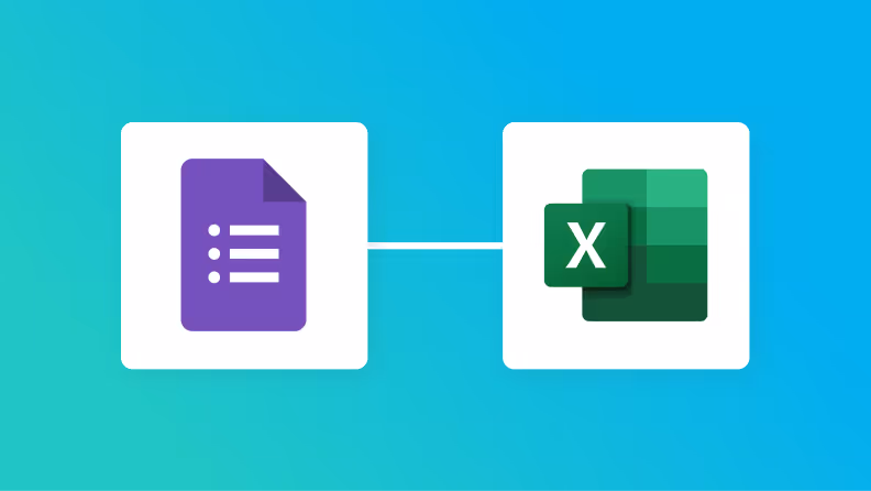 Microsoft ExcelとGoogleフォームの連携イメージ