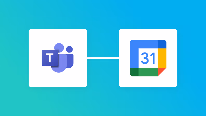 Microsoft TeamsとGoogleカレンダーの連携イメージ