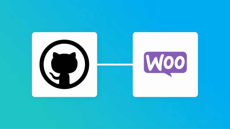 GitHubとWooCommerceの連携イメージ