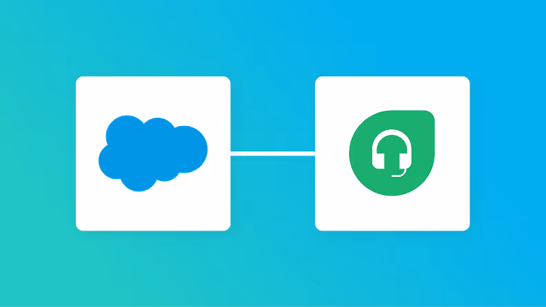SalesforceとFreshdeskの連携イメージ
