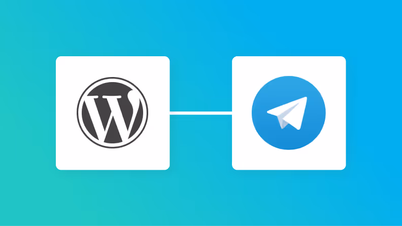 WordPressとTelegramの連携イメージ