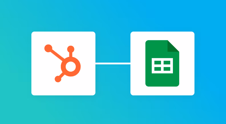 HubSpotとGoogle スプレッドシートの連携イメージ