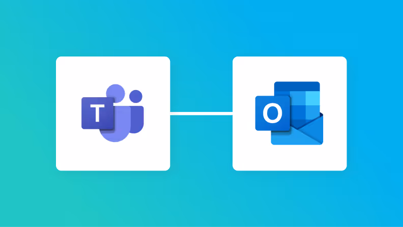 Microsoft TeamsとOutlookの連携イメージ