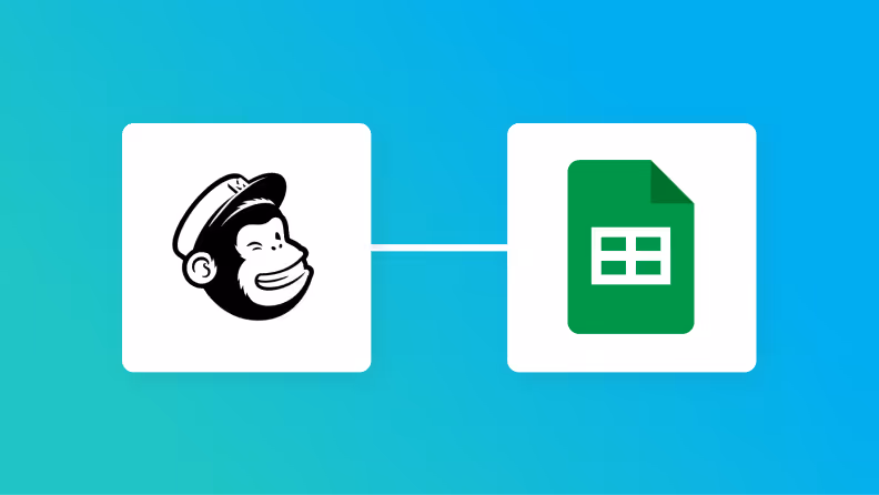 MailchimpとGoogle スプレッドシートの連携イメージ