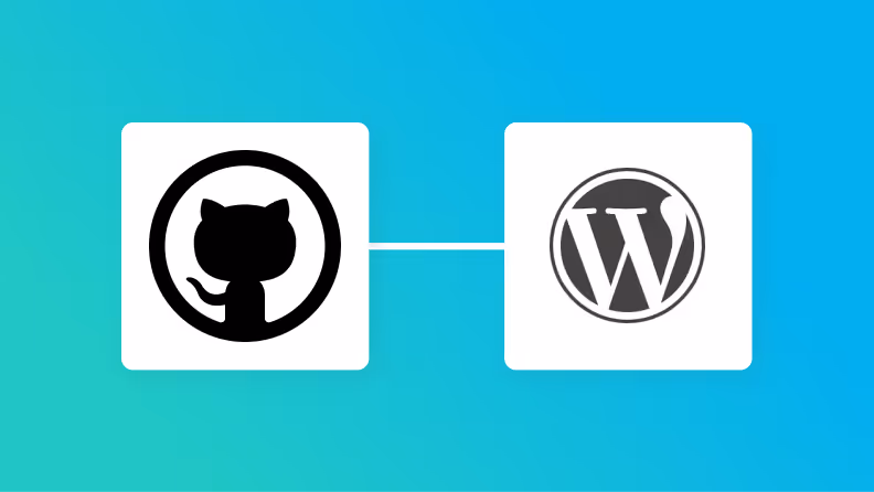 GitHubとWordPressの連携イメージ