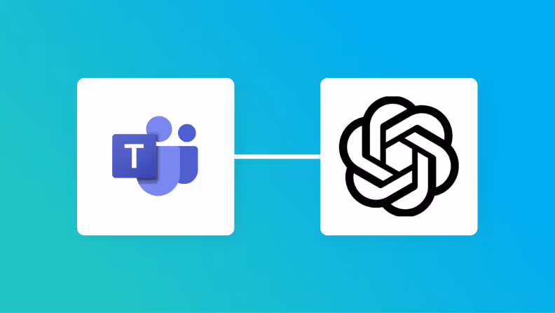 Microsoft TeamsとChatGPTの連携イメージ