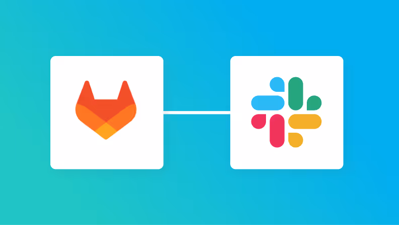 GitLabとSlackの連携イメージ
