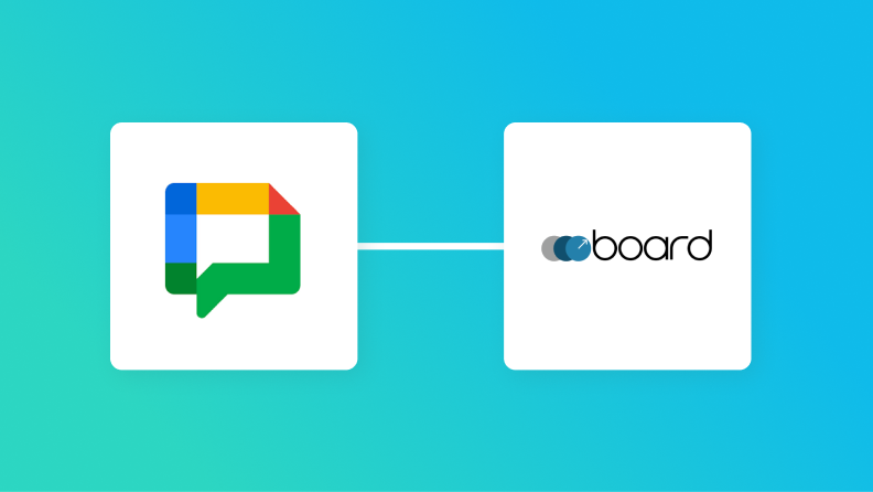 Google Chatとboardの連携イメージ