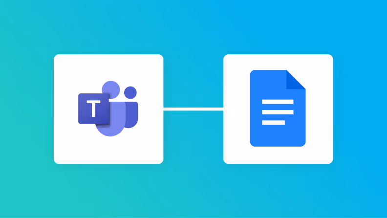 Microsoft TeamsとGoogleドキュメントの連携イメージ