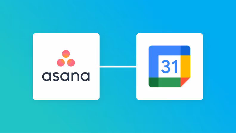 AsanaとGoogleカレンダーの連携イメージ