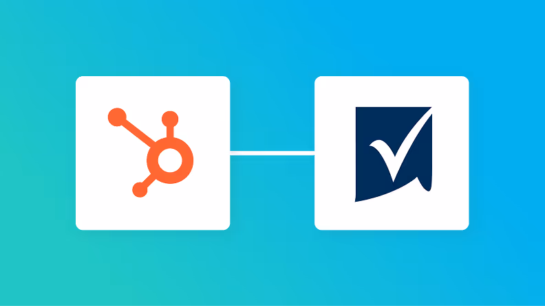 HubSpotとSmartsheetの連携イメージ