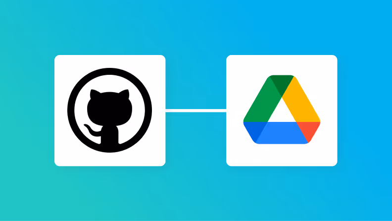 GitHubとGoogle Driveの連携イメージ