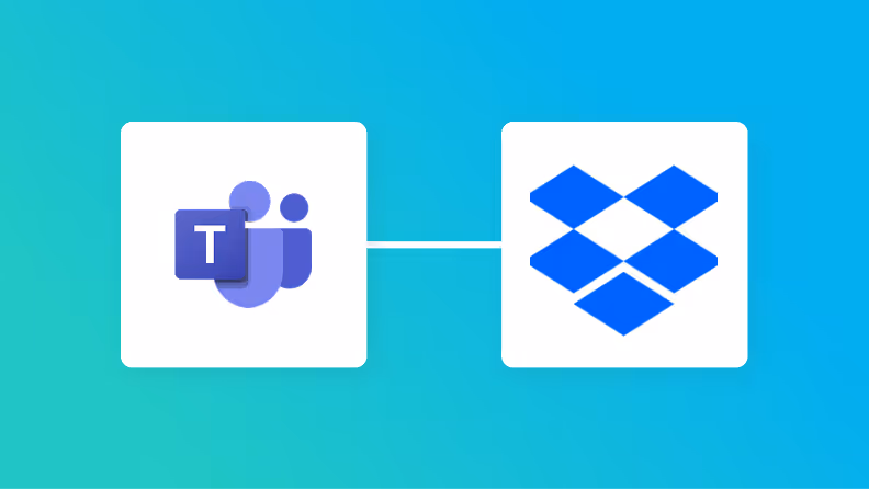 Microsoft TeamsとDropboxの連携イメージ
