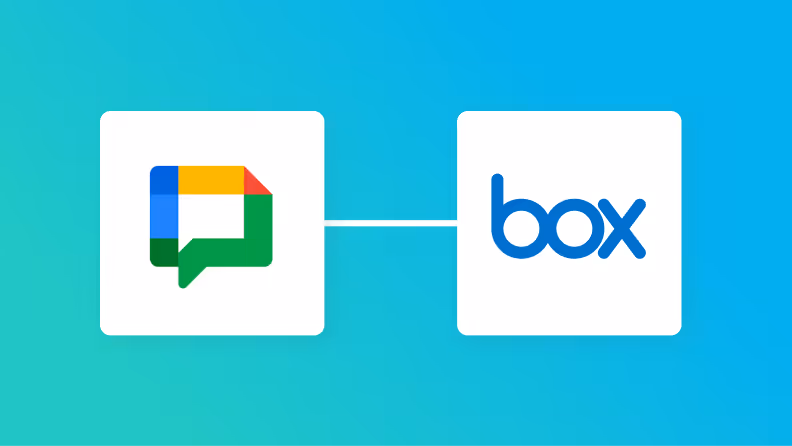 Google ChatとBoxの連携イメージ