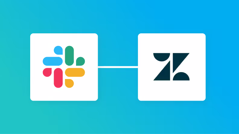 SlackとZendeskの連携イメージ