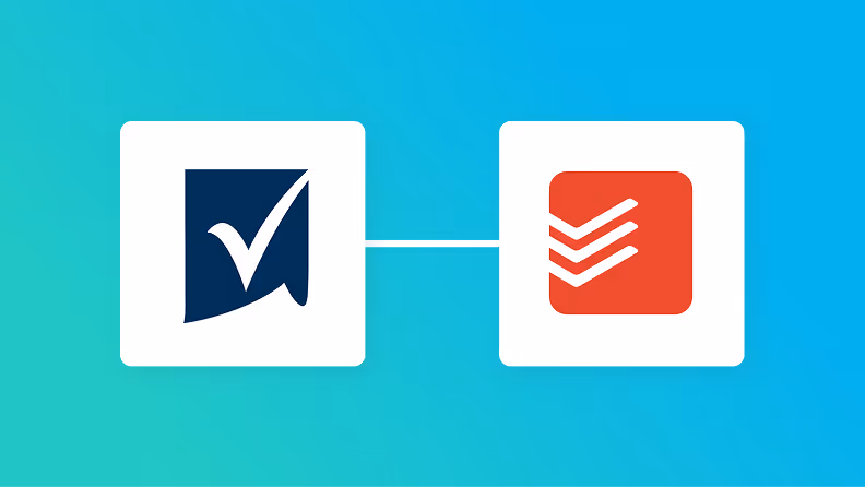 SmartsheetとTodoistの連携イメージ