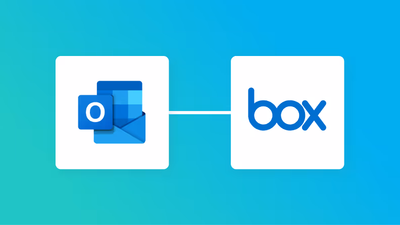 OutlookとBoxの連携イメージ