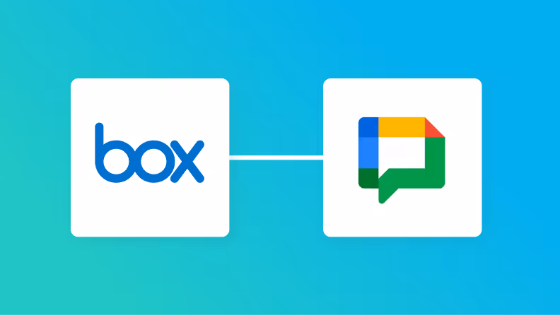 BoxとGoogle Chatの連携イメージ