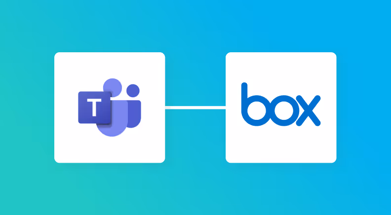 Microsoft TeamsとBoxの連携イメージ