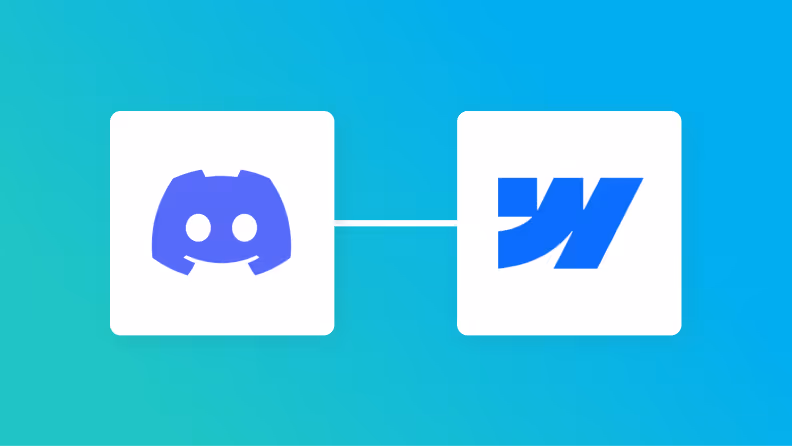 DiscordとWebflowの連携イメージ
