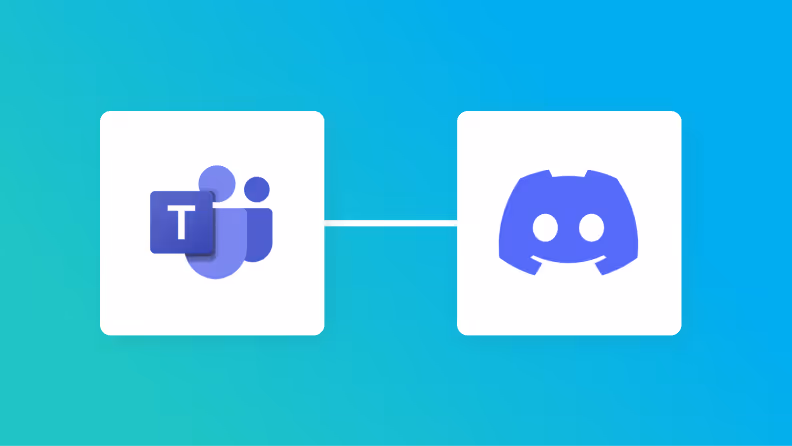 Microsoft TeamsとDiscordの連携イメージ