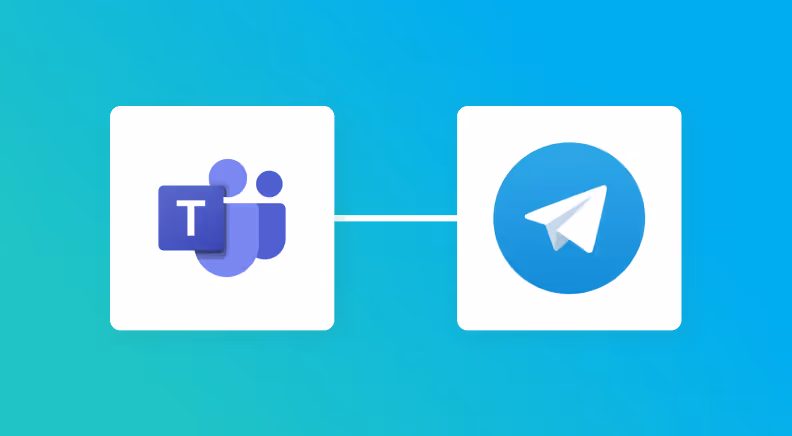 Microsoft TeamsとTelegramの連携イメージ