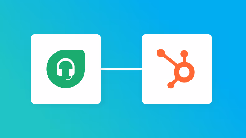 FreshdeskとHubSpotの連携イメージ