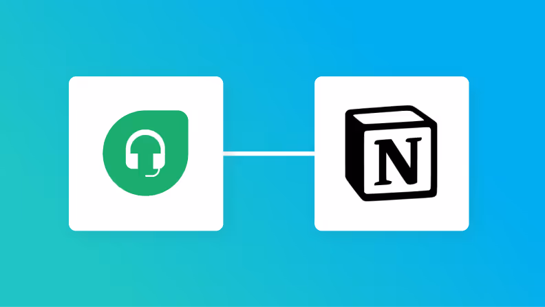 FreshdeskとNotionの連携イメージ