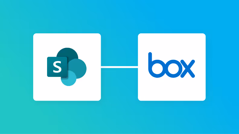 Microsoft SharePointとBoxの連携イメージ