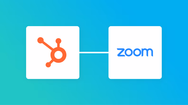 HubSpotとZoomの連携イメージ